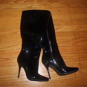 Jessica Simpson Shiny Black Heeled Boots
